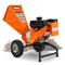 SuperHandy Compact Wood Chipper - 7HP Gas Engine, Adjustable Exit Chute, up to