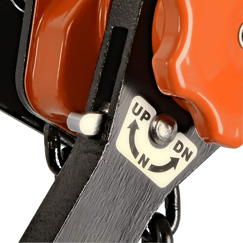 SuperHandy Crank Chain Hoist - 1/2 Ton Capacity, Aluminum Alloy, Dual Pawl Brake