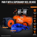 SuperHandy Electric Air Compressor - 120V Corded, 6.3 Gal, 120PSI Max Pressure