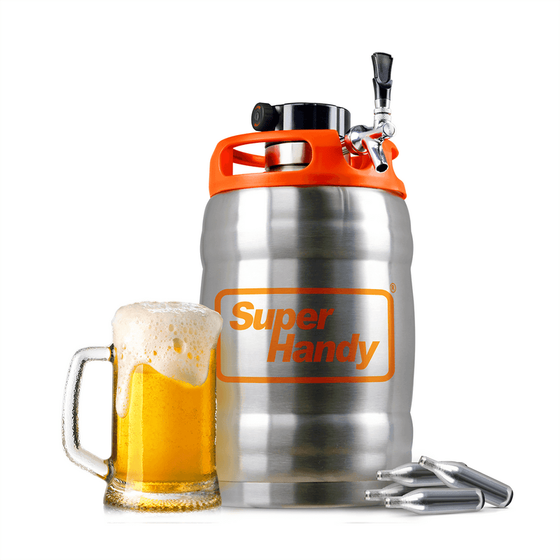SuperHandy Growler Keg - Brew and Tap Beer, Coffee, Beverages (170oz)