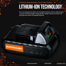 SuperHandy Lithium Ion Rechargeable Battery 20V 2Ah - For Snow Thrower, Hedge