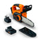 SuperHandy Mini Electric Chainsaw - 8" Bar 20V 2Ah Li-Ion Cordless Battery