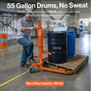 SuperHandy Hydraulic Drum Lift for 55-Gallon Drums