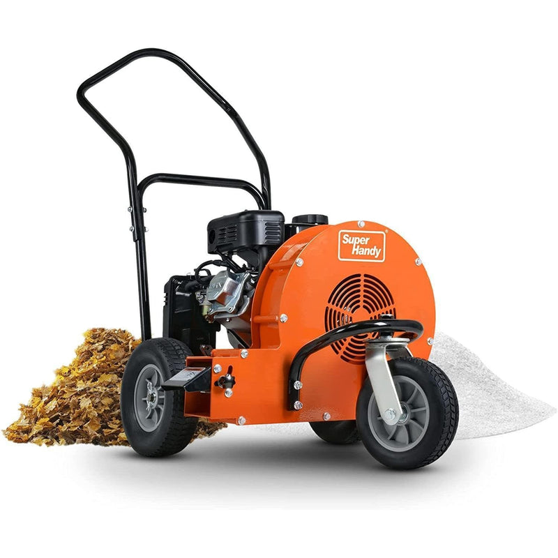 SuperHandy Walk-Behind Leaf Blower - 7HP 212CC Gas Engine 1500 CFM (Orange)