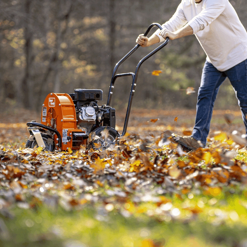 SuperHandy Walk-Behind Leaf Blower - 7HP 212CC Gas Engine 1500 CFM (Orange)